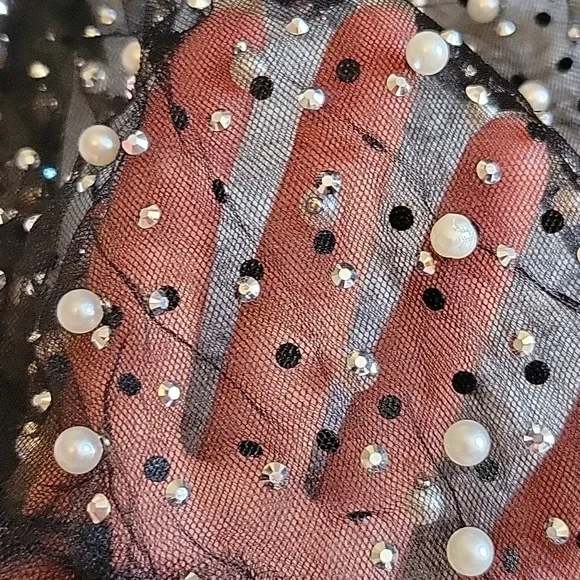 Beach Bunny black pearl cover up. Size small. - Picture 6 of 7